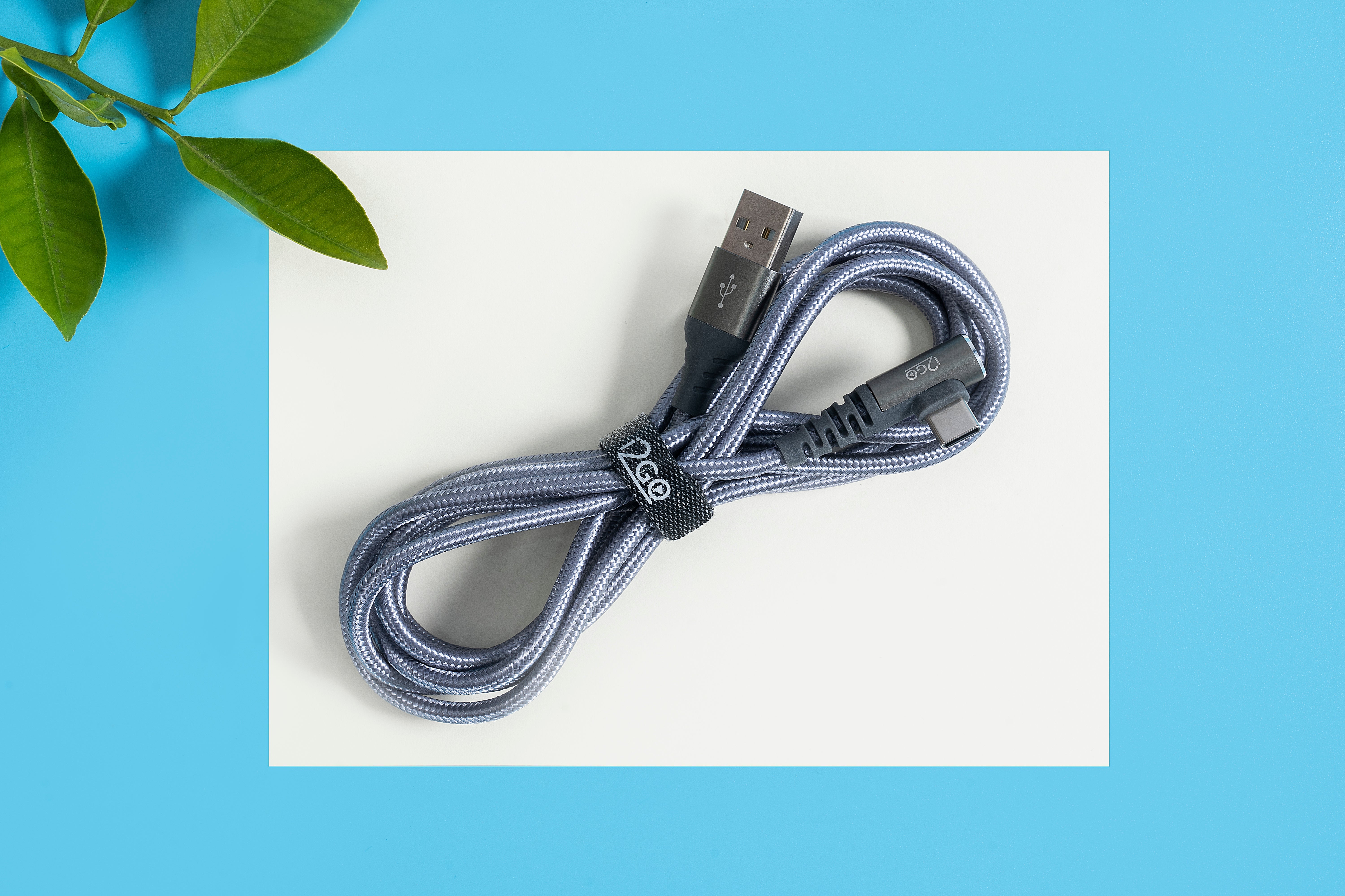 Cable USB-A a USB-C 90° 3A 1.8m