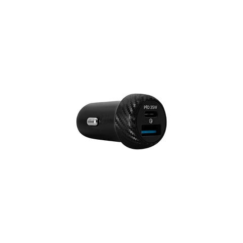Cargador de Carro 35W Power Delivery 2 puertos USB-A y USB-C
